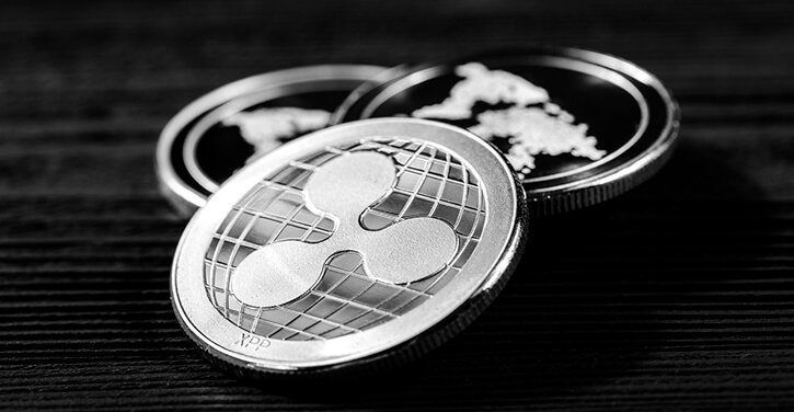 Silberne XRP-Coin