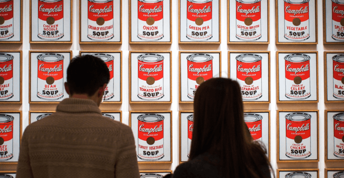 Bild von Andy Warhols „Campbell’s Soup“